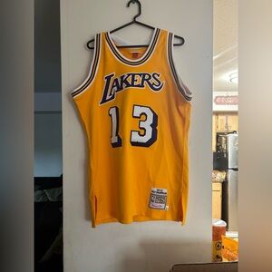 Authentic Mitchell and Ness Jersey Los Angeles Lakers 1971-72 Wilt Chamberlain